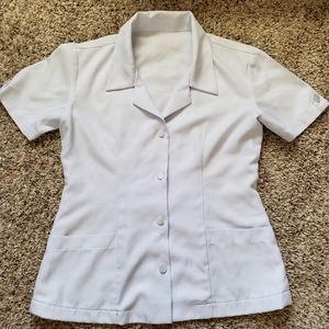 2 FOR $15: White Uniform Blouse